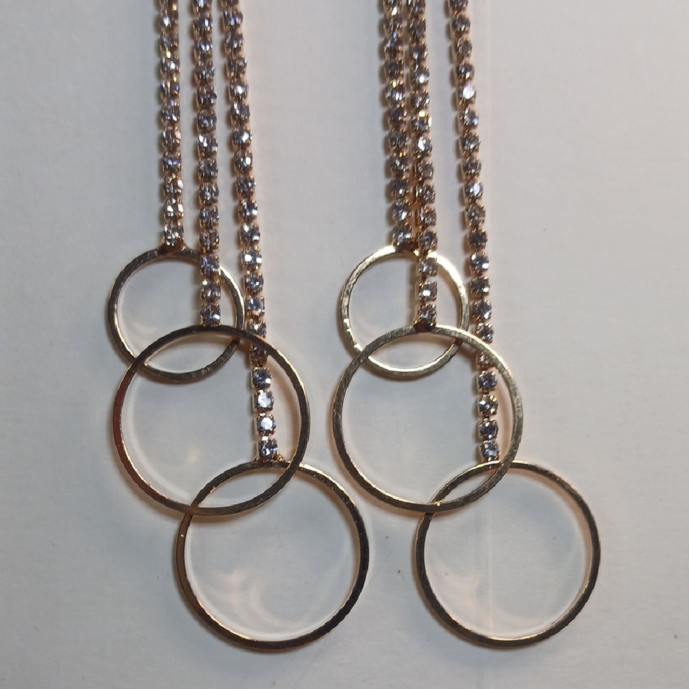 Paparazzi Gold With Bling Bling Dangle Earrings - Picture 5 of 9